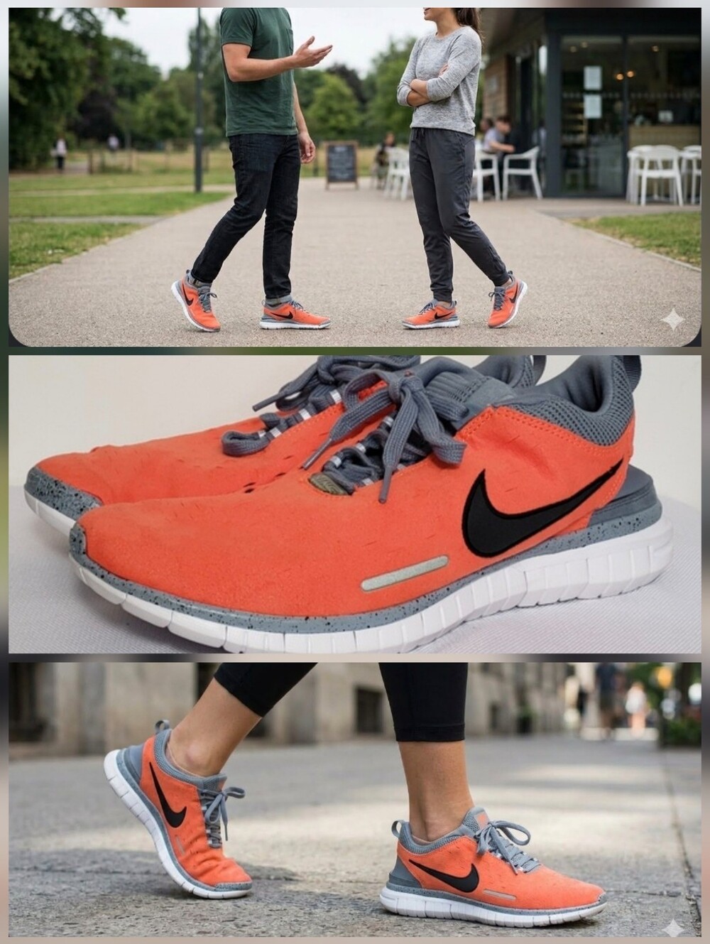 ❤️NIKE NWOB>>>Women'sFree OG'14orange running shoes/sneakers 🤍Size 13